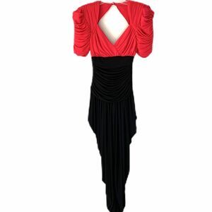 Casadei Pink Black Harem 80’s Jumpsuit Disco Small